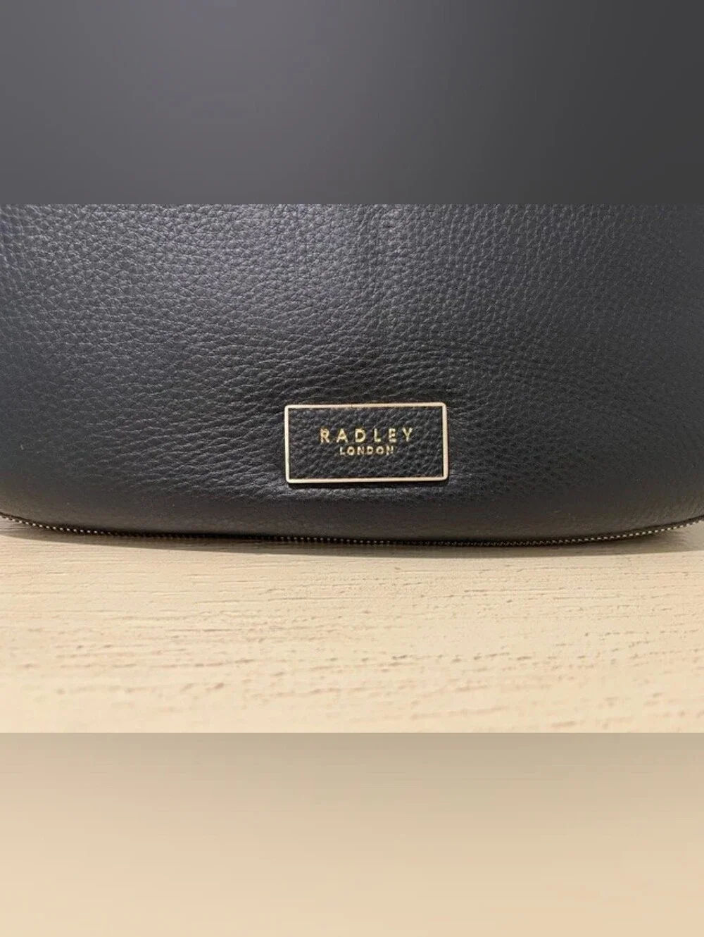 Radley London Pudding Lane Ziptop Hobo In Soft Pebbled Black‎ Leather NWT